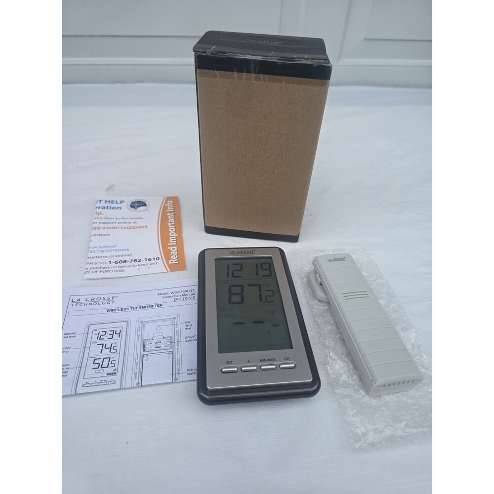 La Crosse Technology WS-9160UV3 Digital Indoor Outdoor Thermometer Wireless -